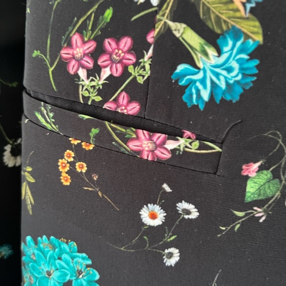 KANGSISTER Floral Pant Suit Black Multicoloured Separates Garden Party - Picture 5 of 16